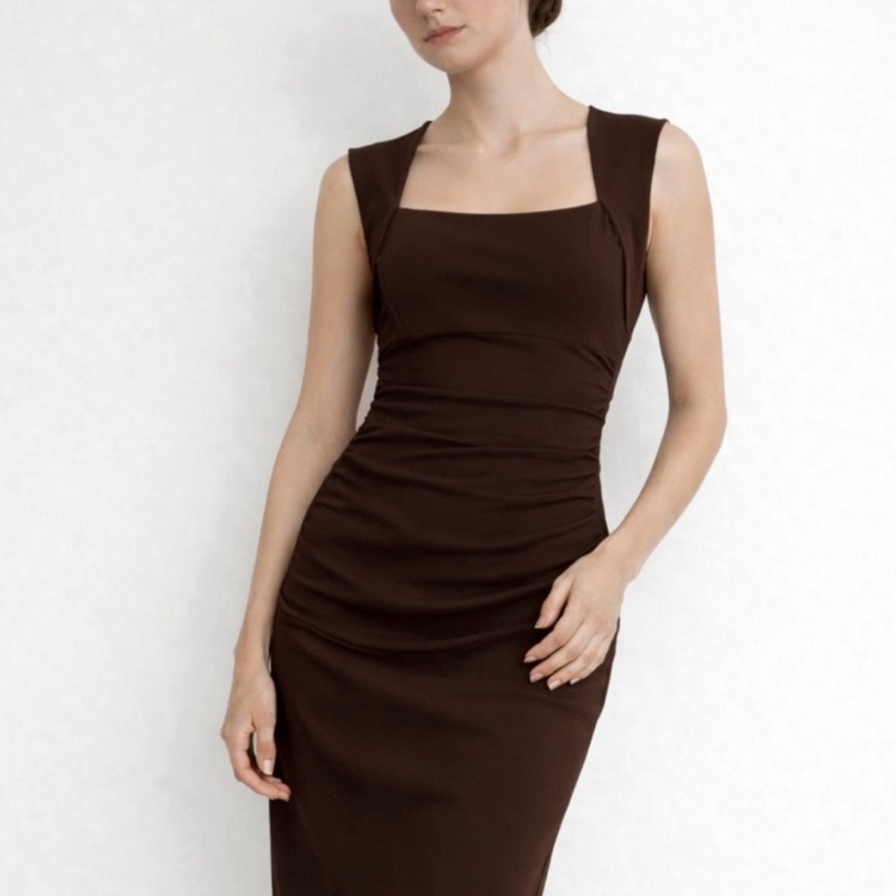 Moda International (Victoria’s Secret) Brown Ruched Dress | XS